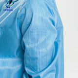 Antistatic V-neck lab coat