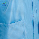 Antistatic V-neck lab coat