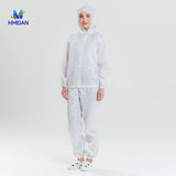 Antistatic hooded two-piece suit
