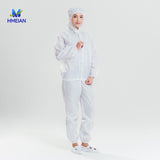 Antistatic hooded two-piece suit
